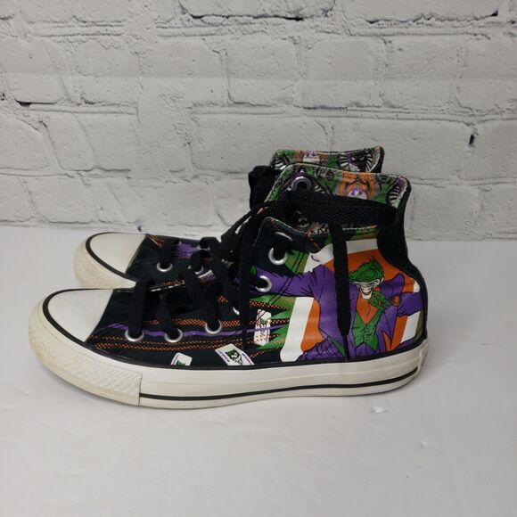 Converse All Star DC Comics Batman & Joker Great Condition! Unisex W 6 M‎ 4 - Picture 3 of 10